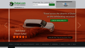 What Dubai.com website looks like in 2024 