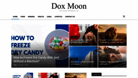 What Doxmoon.com website looks like in 2024 