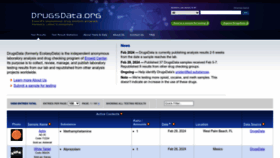 What Drugsdata.org website looks like in 2024 