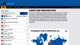 What Dnschecker.org website looks like in 2024 