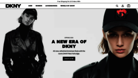 What Dkny.com website looks like in 2024 