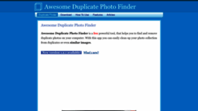 What Duplicate-finder.com website looks like in 2024 