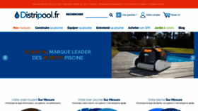 What Distripool.fr website looks like in 2024 