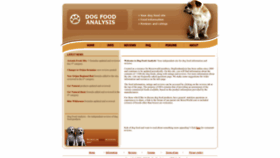 What Dogfoodanalysis.com website looks like in 2024 
