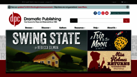 What Dramaticpublishing.com website looks like in 2024 