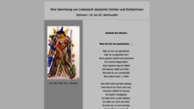What Deutsche-liebeslyrik.de website looks like in 2024 