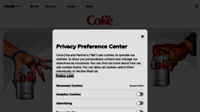 What Dietcoke.com website looks like in 2024 