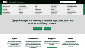 What Djangopackages.org website looks like in 2024 