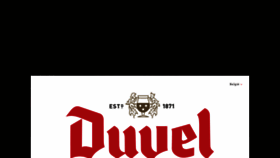 What Duvel.be website looks like in 2024 