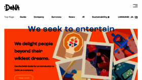What Dena.com website looked like in 2024 (1 year ago)