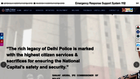 What Delhipolice.gov.in website looks like in 2024 