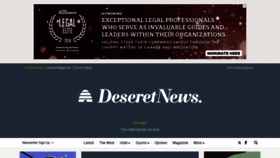 What Deseretnews.com website looks like in 2024 