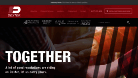What Dexter-distribution.com website looks like in 2024 