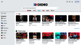 What Dideo.tv website looks like in 2024 