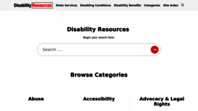 What Disabilityresources.org website looks like in 2024 