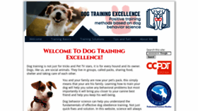 What Dog-training-excellence.com website looks like in 2024 