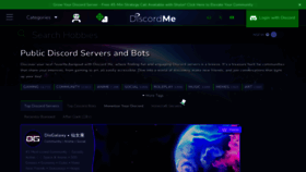 What Discord.me website looked like in 2024 (1 year ago)