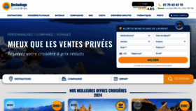 What Destockagecroisieres.fr website looks like in 2024 
