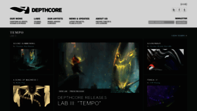 What Depthcore.com website looks like in 2024 