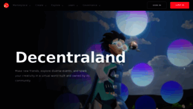 What Decentraland.org website looks like in 2024 