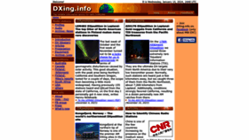 What Dxing.info website looks like in 2024 
