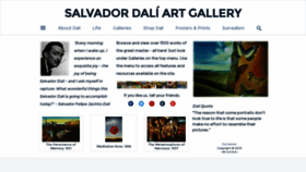 What Dali-gallery.com website looks like in 2024 