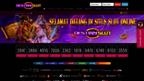 What Destinyslot.com website looks like in 2024 