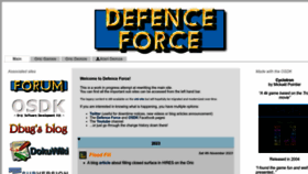 What Defence-force.org website looks like in 2024 