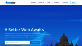 What Domainesia.com website looks like in 2024 