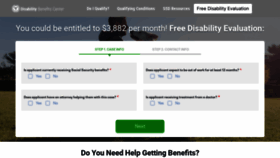 What Disabilitybenefitscenter.org website looks like in 2024 