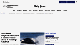 What Dailypress.com website looks like in 2024 