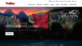 What Dollywood.com website looks like in 2024 