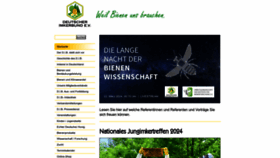 What Deutscherimkerbund.de website looks like in 2024 