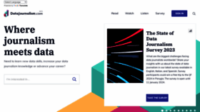What Datajournalismhandbook.org website looks like in 2024 