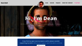 What Deanattali.com website looks like in 2024 