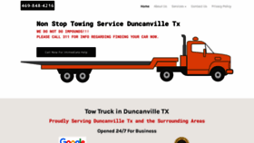 What Duncanvilletowingservice.com website looks like in 2024 