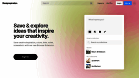 What Designspiration.net website looks like in 2024 