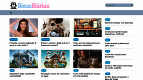 What Dicasdiarias.com.br website looks like in 2024 