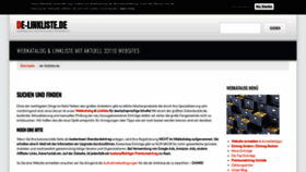 What De-linkliste.de website looked like in 2024 (2 years ago)