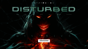 What Disturbed1.com website looks like in 2024 