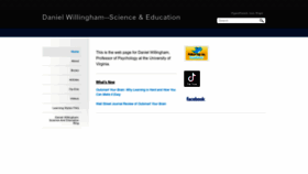 What Danielwillingham.com website looks like in 2024 