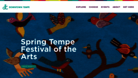 What Downtowntempe.com website looks like in 2024 