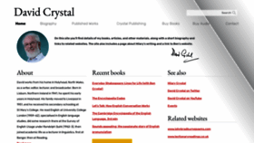 What Davidcrystal.com website looks like in 2024 