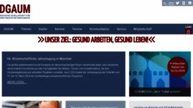 What Dgaum.de website looked like in 2024 (1 year ago)
