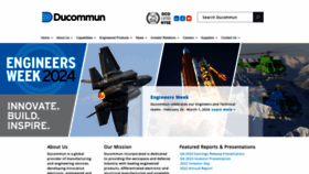 What Ducommun.com website looks like in 2024 
