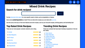 What Drinknation.com website looks like in 2024 