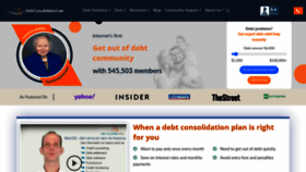 What Debtconsolidationcare.com website looks like in 2024 