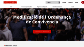 What Decidim.barcelona website looks like in 2024 