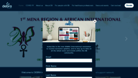 What Debra-international.org website looks like in 2024 
