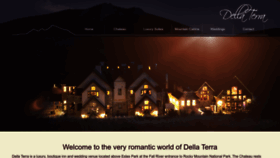 What Dellaterramountainchateau.com website looks like in 2024 
